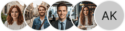 Multiple investor profile avatars on Sovereign Rendix trading review block